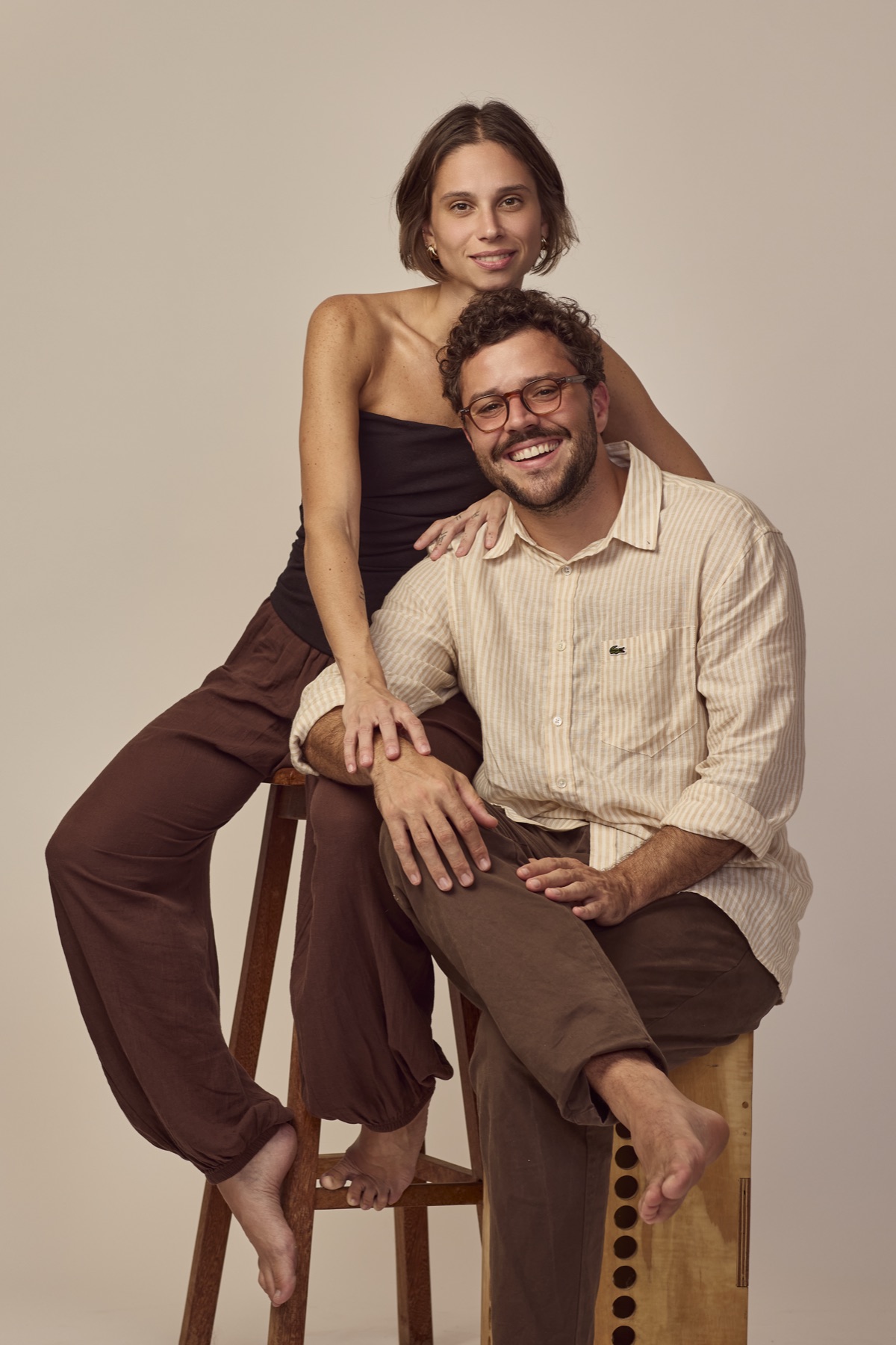 Mariana Frignani e Théo Pires, sócios da pypa